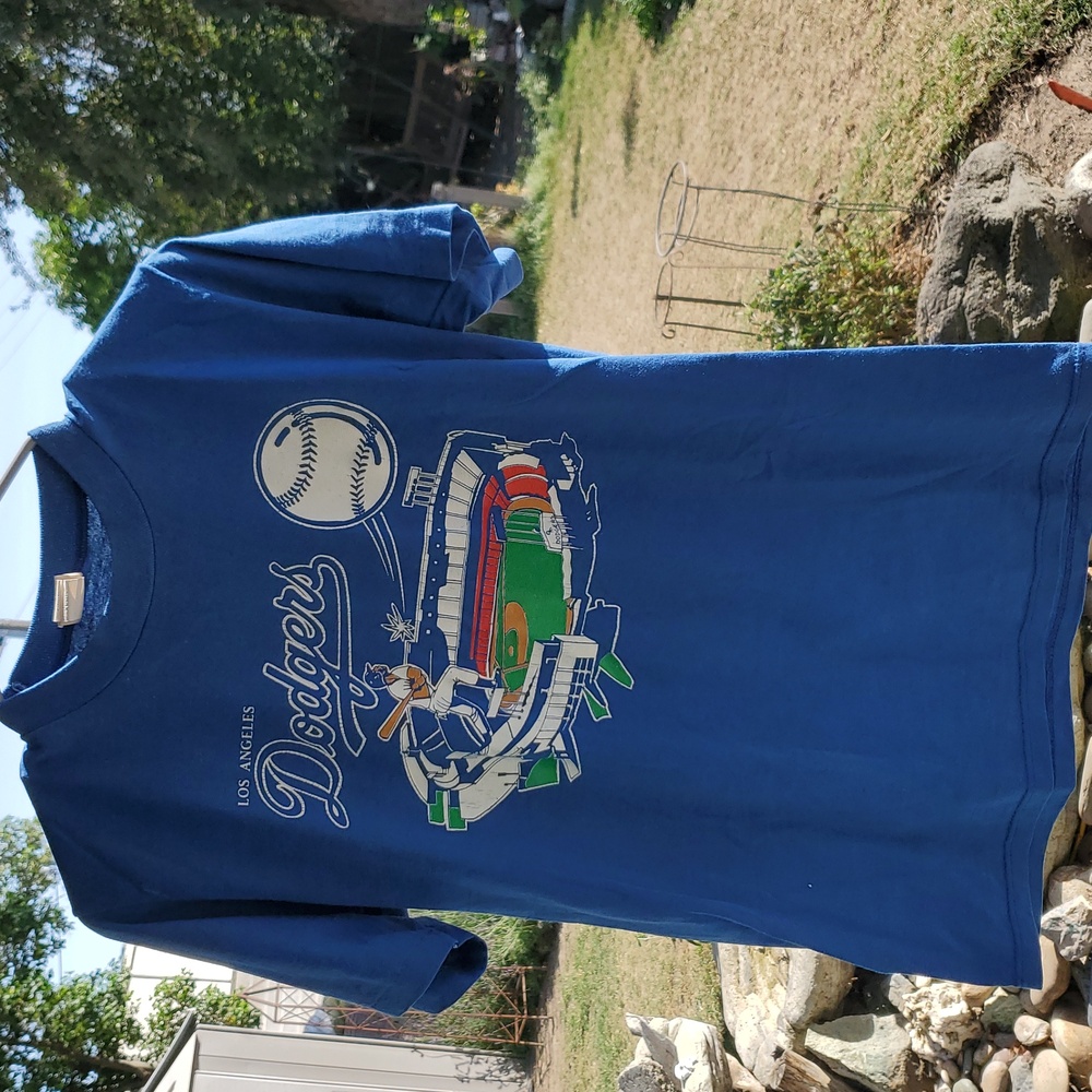VINTAGE LOS ANGELES DODGERS SIZE M TEE USA EVC